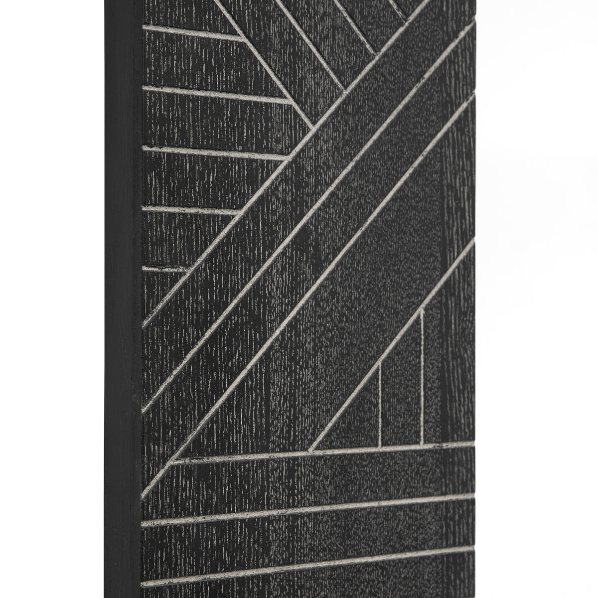 Gallery Direct Kakuda Rectangle Mirror, close-up of the mirror and frame details