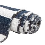 Gallery Direct Kingston Jacquard Blue and White Large Rug 1600x2300mm