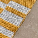 Gallery Direct Kingston Yellow and White Jacquard Area Rug measures 1600x2300mm