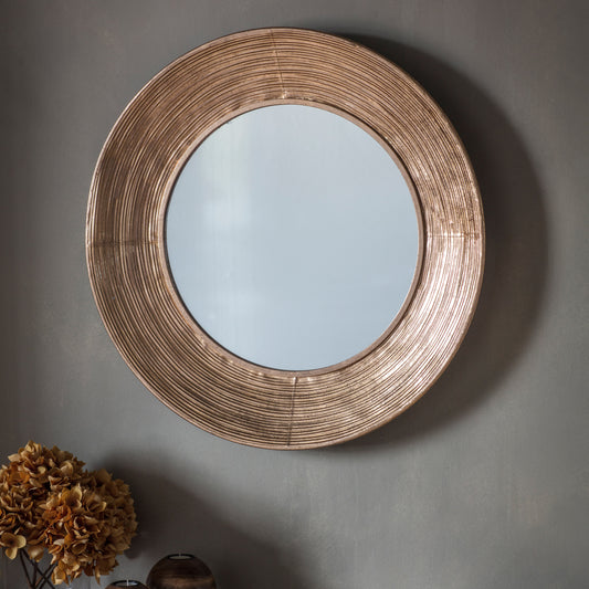 Gallery Direct Knowle Mirror displayed in a styled interior