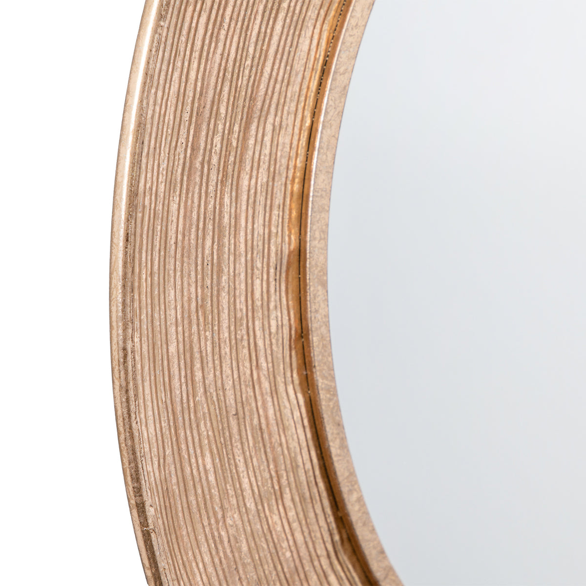 Gallery Direct Knowle Mirror, close-up of the mirror and frame details