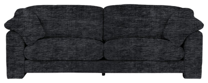 Gallery Direct Kudde 4 Seater Sofa in Celine Battleship upholstery, front view