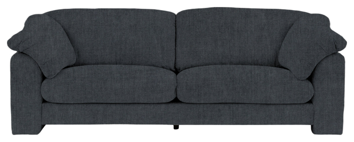 Gallery Direct Kudde 4 Seater Sofa in Verona Azure upholstery, front view