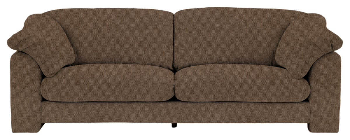 Gallery Direct Kudde 4 Seater Sofa in Verona Sepia upholstery, front view