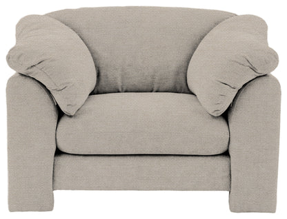 Gallery Direct Kudde Armchair in Mikah Vanilla upholstery, front view