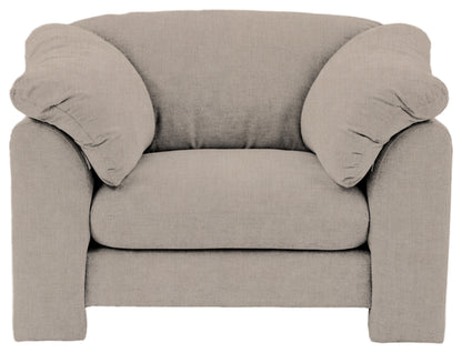 Gallery Direct Kudde Armchair in Verona Ghost upholstery, front view