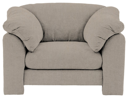Gallery Direct Kudde Armchair in Willow Dusty upholstery, front view