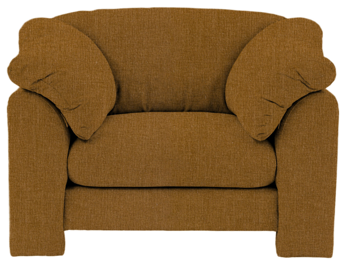 Gallery Direct Kudde Armchair in Willow Harvest upholstery, front view