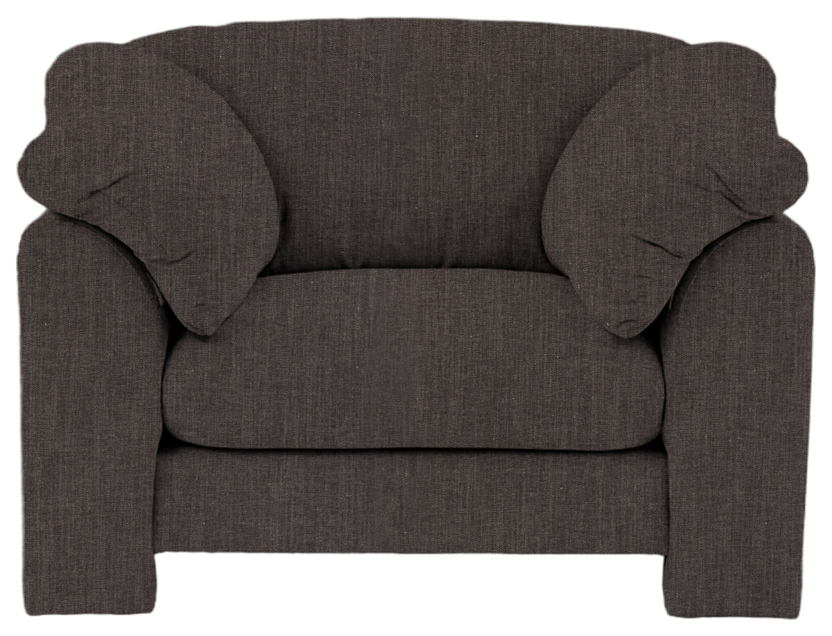 Gallery Direct Kudde Armchair in Willow Magnet upholstery, front view