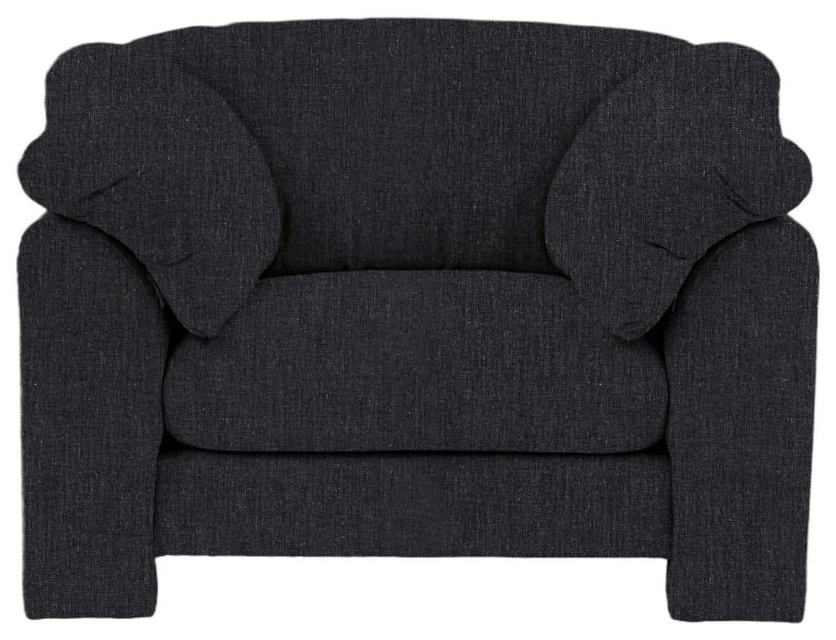 Gallery Direct Kudde Armchair in Willow Pacific upholstery, front view