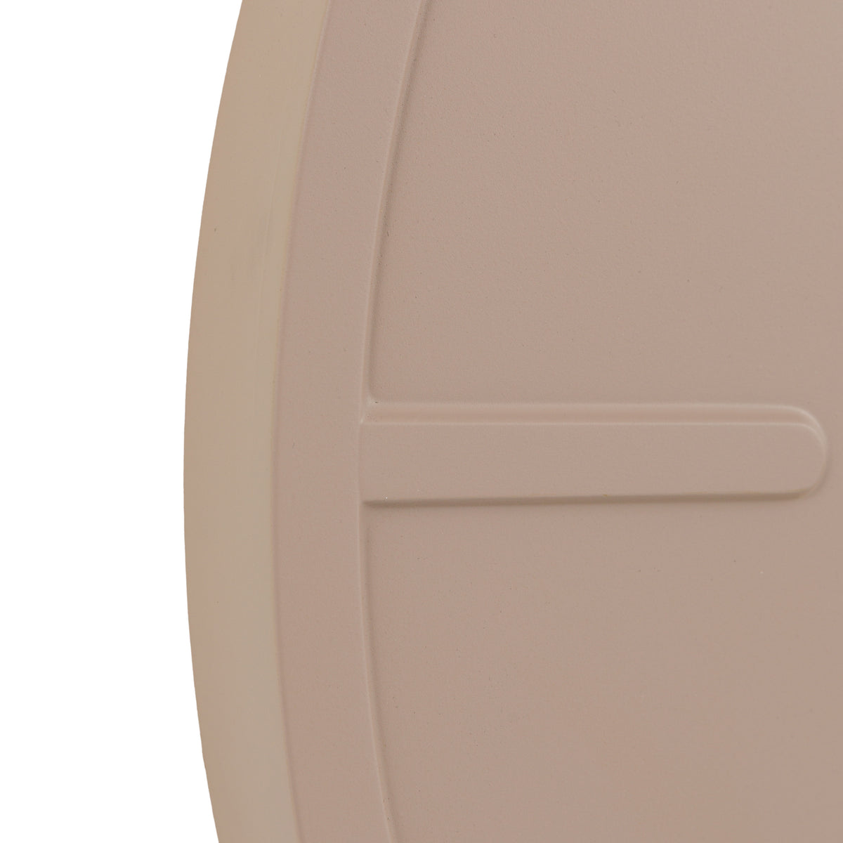 Gallery Direct Larson Wall Clock Grey, close-up of the clock face and finish