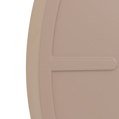 Gallery Direct Larson Wall Clock Grey, close-up of the clock face and finish