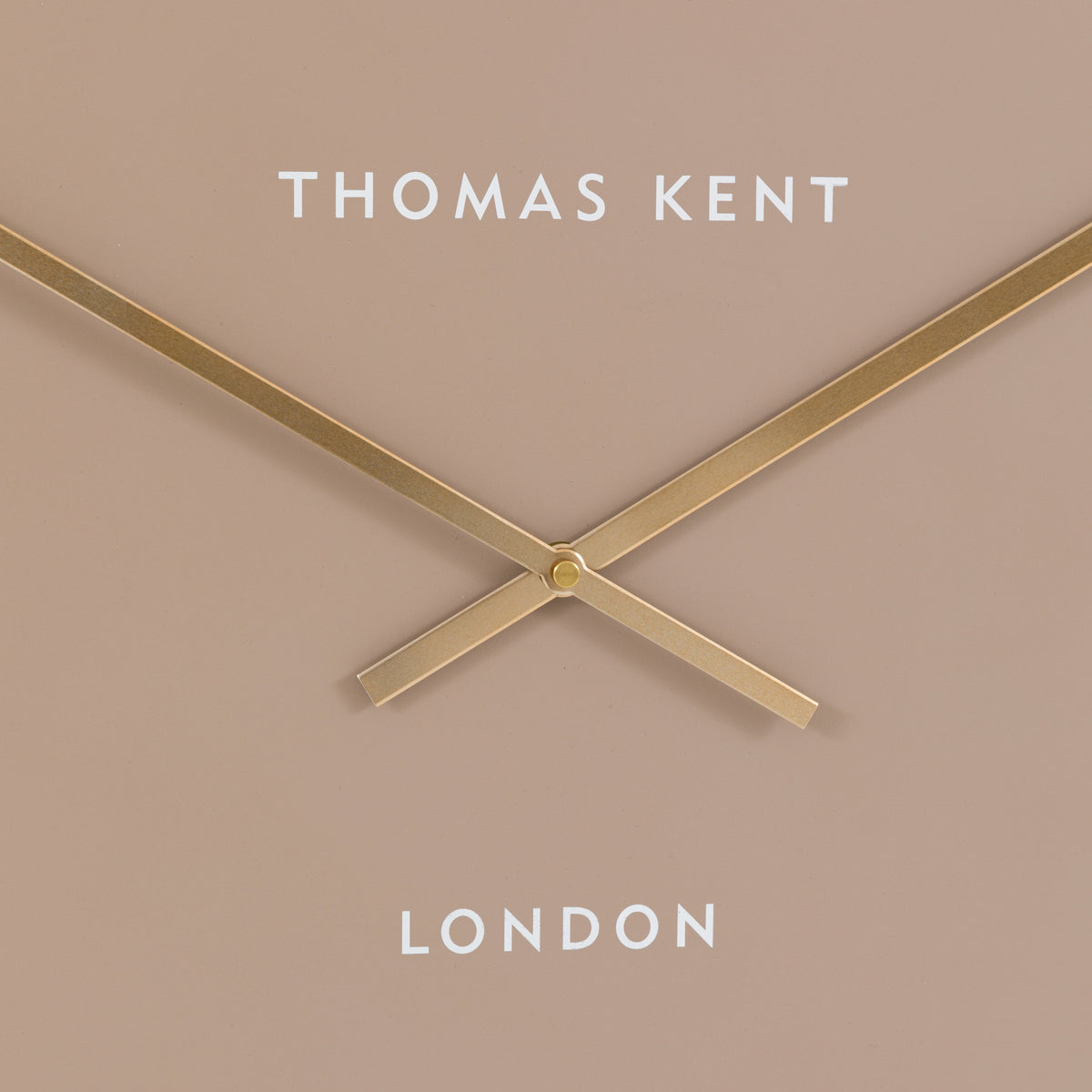 Gallery Direct Larson Wall Clock Grey, close-up of the clock face and finish