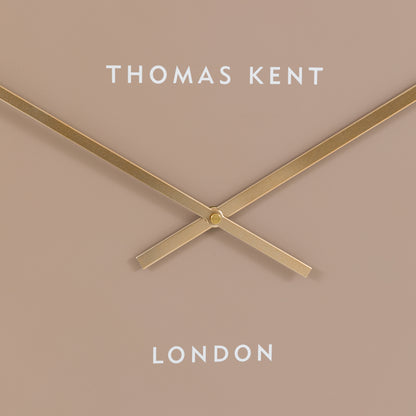 Gallery Direct Larson Wall Clock Grey, close-up of the clock face and finish