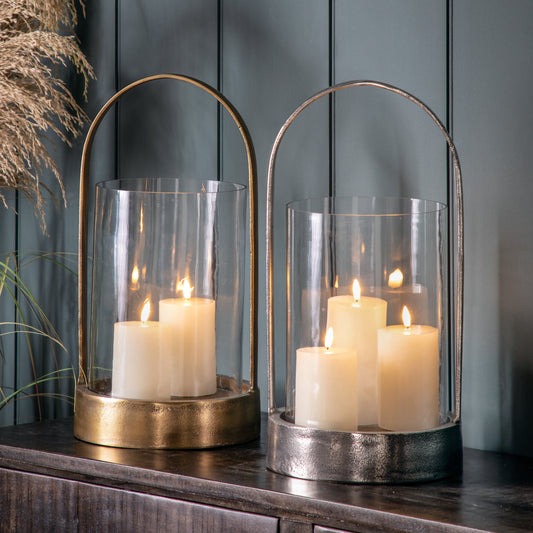 Gallery Direct Linton Hurricane Antique Nickel Finish, styled in a home interior
