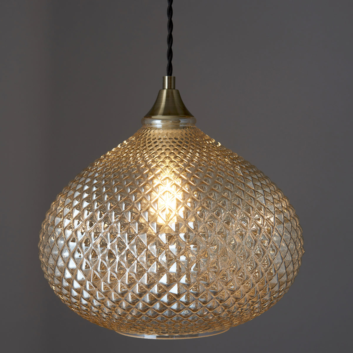 Gallery Direct Livia Pendant Light, close-up of the finish and design