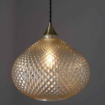 Gallery Direct Livia Pendant Light, close-up of the finish and design