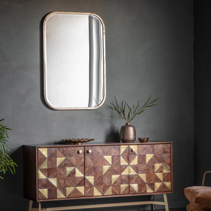 Gallery Direct Logan Rectangle Mirror displayed in a styled interior