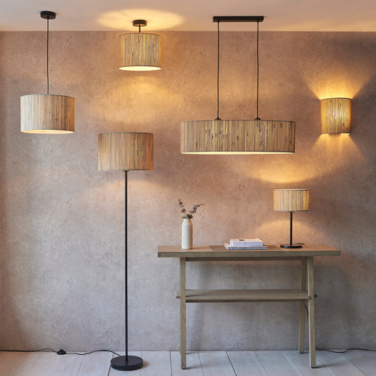 Gallery Direct Longshore 2 Pendant Light, styled in a room setting