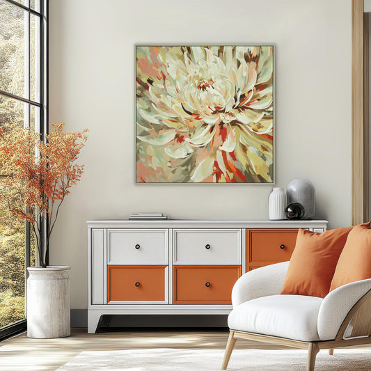 Gallery Direct Loved Up Framed Canvas displayed in a styled interior