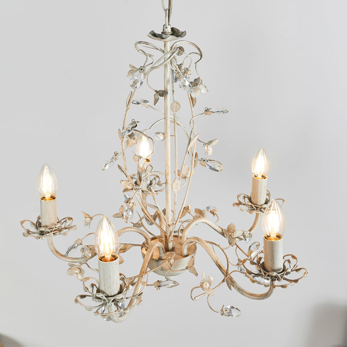 Gallery Direct Lullaby 5 Pendant Light, styled in a room setting