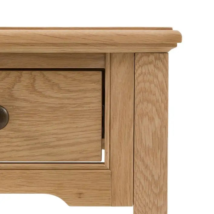 Gallery Direct Malvern 1 Drawer Coffee Table with round metal handles