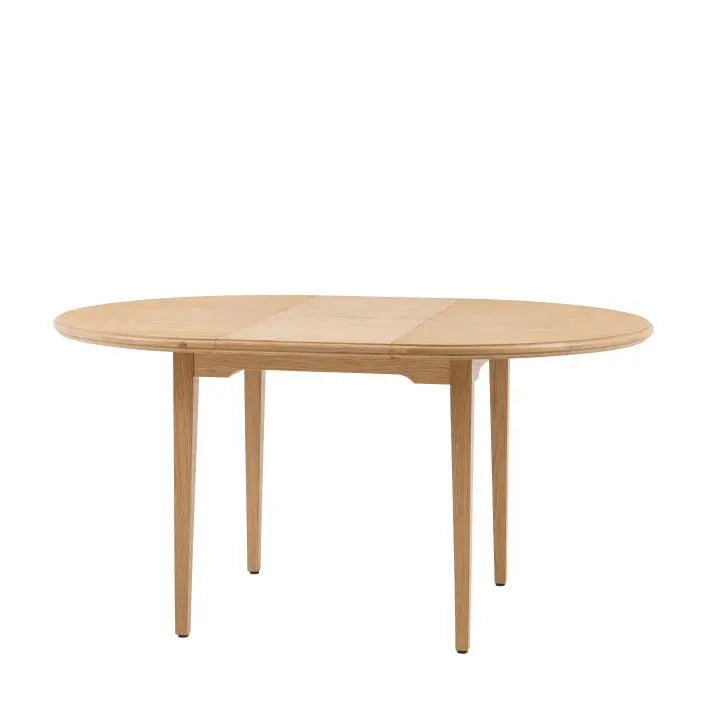 Gallery Direct Malvern Round Extending Dining Table can seat 4-6 when extended 