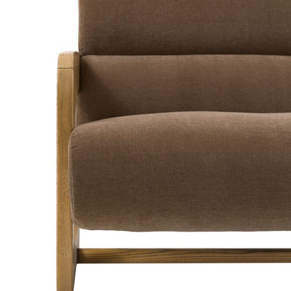 Gallery Direct Marco 3 Seater Sofa in Verona Sepia coloured fabric and a wooden frame
