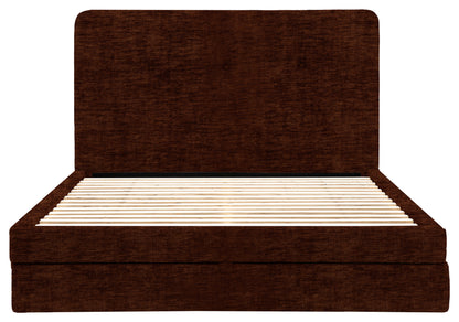 Gallery Direct Marlowe 2 Drawer Bedstead Double in Celine Brandy upholstery, product view