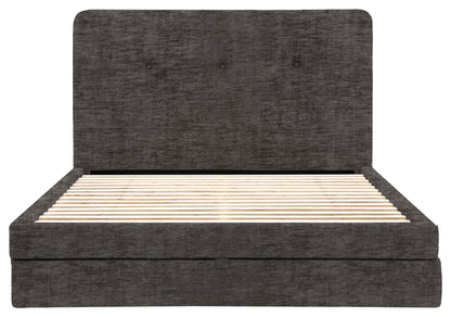 Gallery Direct Marlowe 2 Drawer Bedstead Double in Celine Flagstone upholstery, product view