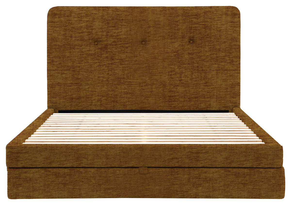 Gallery Direct Marlowe 2 Drawer Bedstead Double in Celine Harvest upholstery, product view