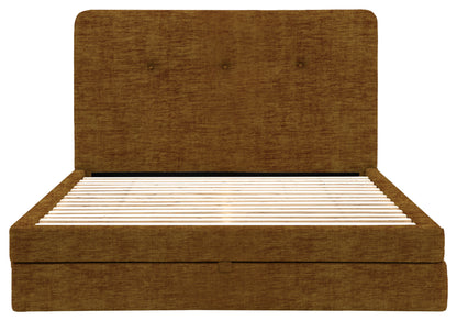 Gallery Direct Marlowe 2 Drawer Bedstead Double in Celine Harvest upholstery, product view