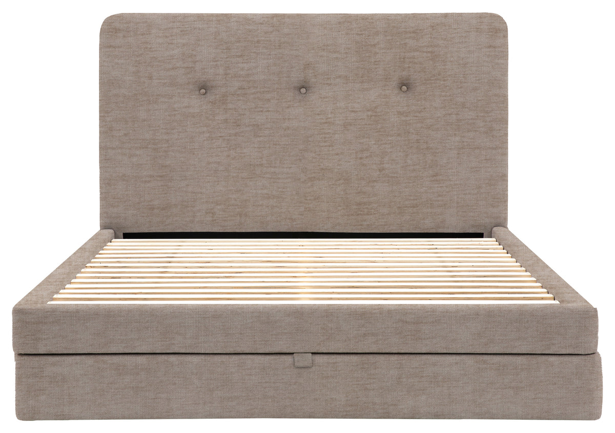Gallery Direct Marlowe 2 Drawer Bedstead Double in Celine Husk upholstery, product view