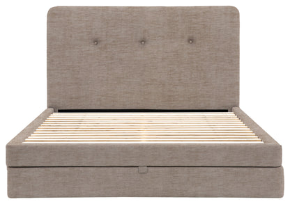 Gallery Direct Marlowe 2 Drawer Bedstead Double in Celine Husk upholstery, product view