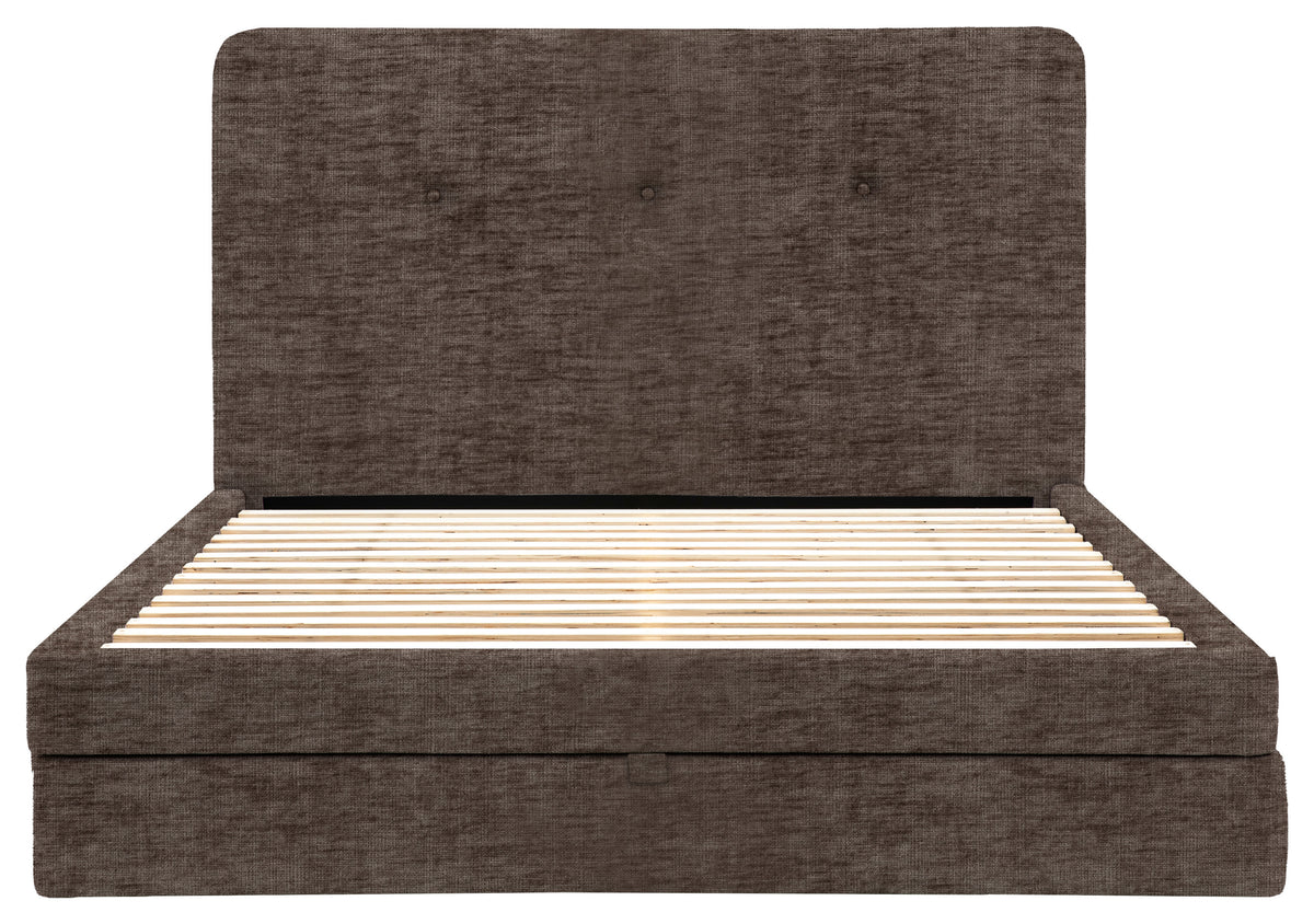 Gallery Direct Marlowe 2 Drawer Bedstead Double in Celine Shadow upholstery, product view