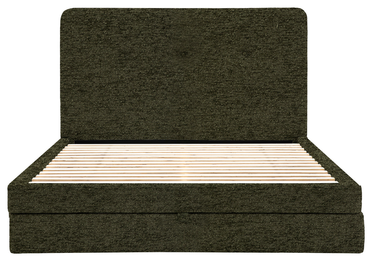 Gallery Direct Marlowe 2 Drawer Bedstead Double in Mikah Basil upholstery, product view