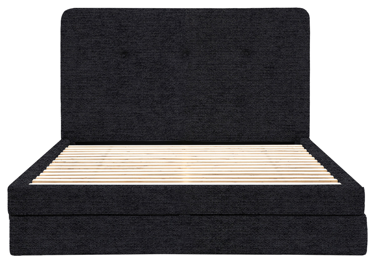 Gallery Direct Marlowe 2 Drawer Bedstead Double in Mikah Cosmos upholstery, product view