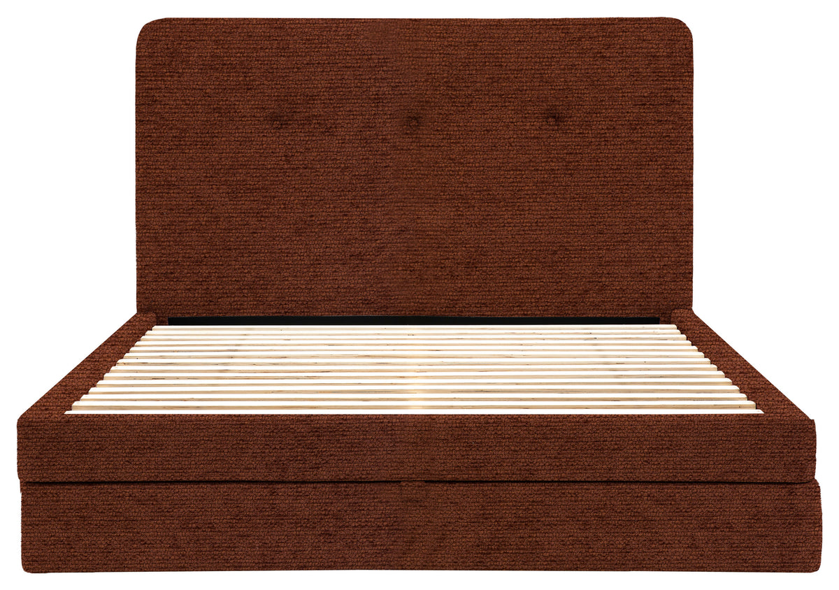 Gallery Direct Marlowe 2 Drawer Bedstead Double in Mikah Maple upholstery, product view