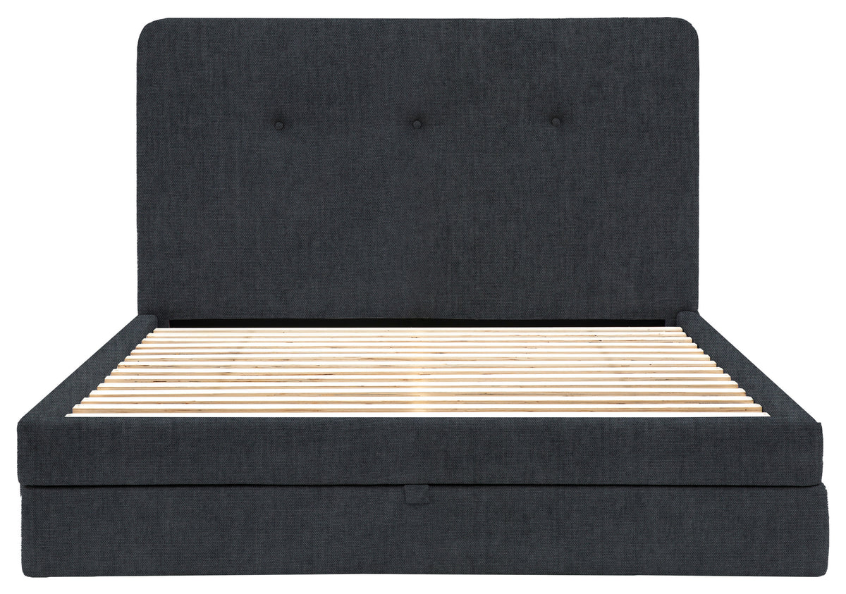 Gallery Direct Marlowe 2 Drawer Bedstead Double in Verona Azure upholstery, product view