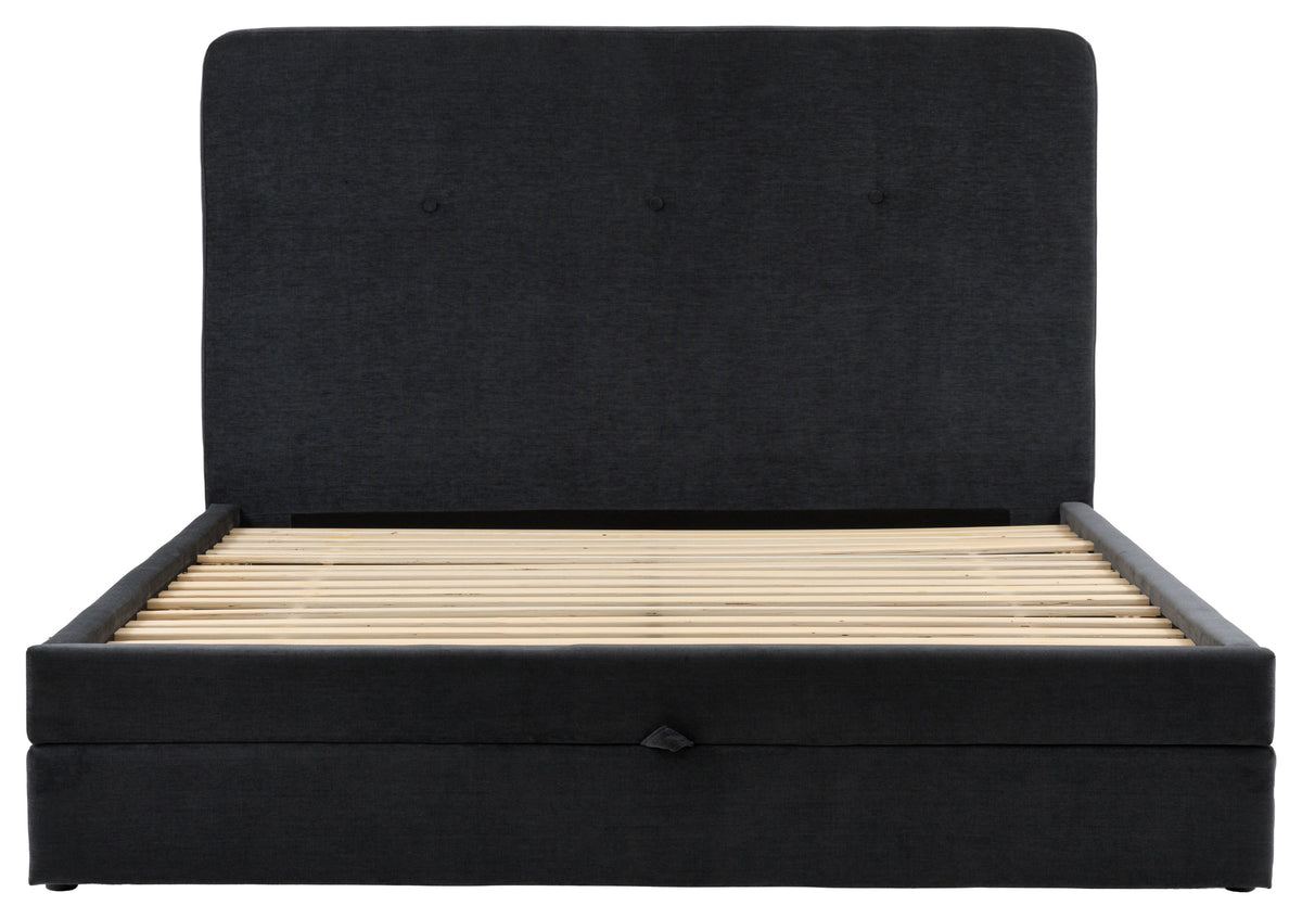 Gallery Direct Marlowe 2 Drawer Bedstead Double in Verona Carbon upholstery, product view