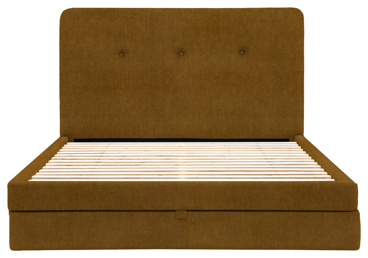 Gallery Direct Marlowe 2 Drawer Bedstead Double in Verona Golden upholstery, product view