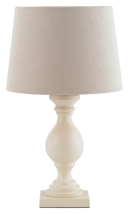 Gallery Direct Marsham Table Lamp Ivory, complete product view on a white background