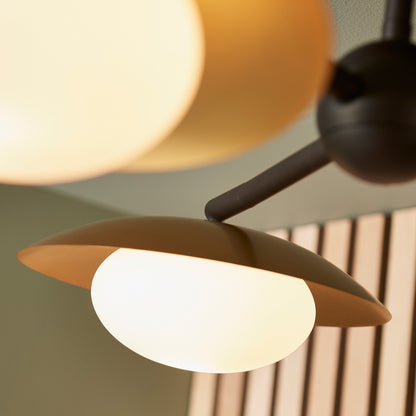 Gallery Direct Medusa 3 Ceiling Light, close-up of the finish and design