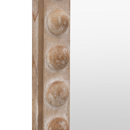 Gallery Direct Millbrook Arch Leaner Mirror, close-up of the mirror and frame details