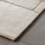 Gallery Direct Montauk Tufted Graphic Rug measures 2000x2900mm in a natural colour graphic design