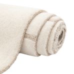 Gallery Direct Montauk Tufted Graphic Rug measures 1600x2300mm in a neutral colour palette