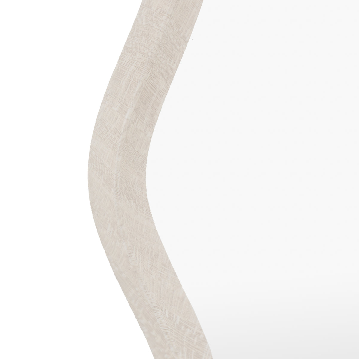 Gallery Direct Monterey Wave Round Mirror Smoke, close-up of the mirror and frame details
