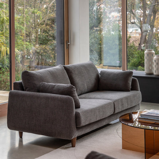 Gallery Direct Oakwood 4 Seater Sofa styled in a living room
