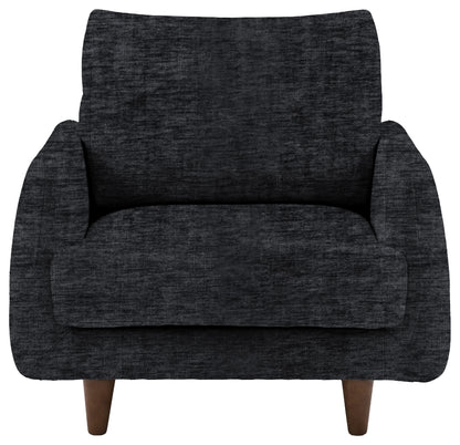 Gallery Direct Oakwood Armchair in Celine Battleship upholstery, product view