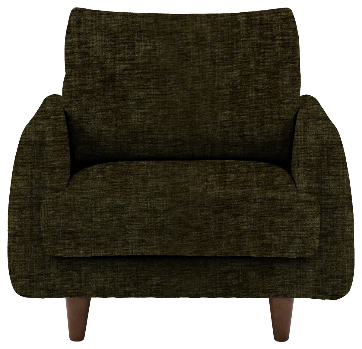 Gallery Direct Oakwood Armchair in Celine Olive upholstery, product view